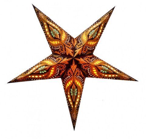 Светильник Звезда картонная 5 лучей BROWN UNICORN ZARI 2504018907 фото