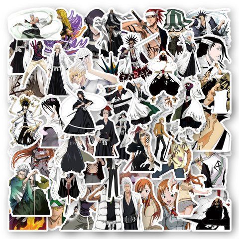 Стікерпак Бліч набір наклейок GeekLand Bleach 50 штук 2881874756 фото