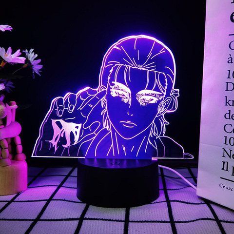 Акриловий 3D Світильник RGB Атака Титанів Титан Ерен Єгер Attack on Titan Eren Yeager 16 см 3038965780 фото