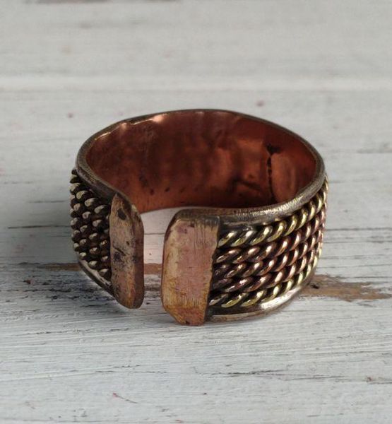 Мідне кільце ручної роботи 1797093348 фото