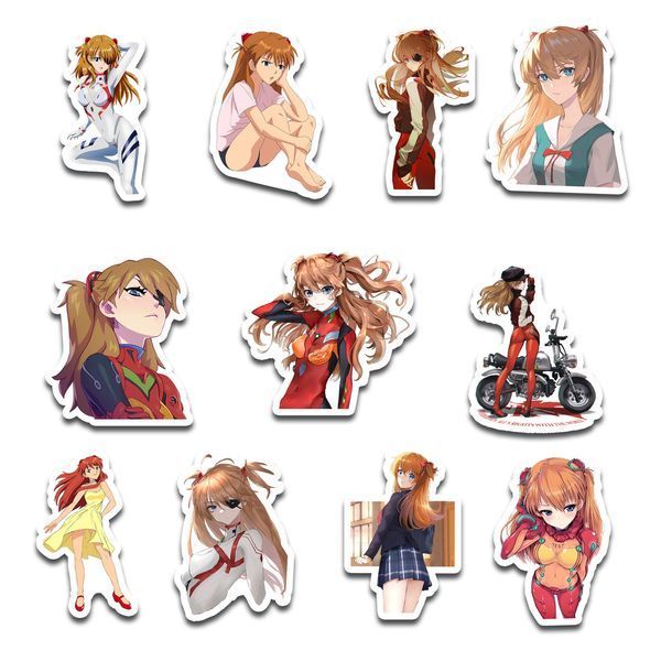 Стикерпак Набор наклеек GeekLand Евангелион Evangelion Аска Лэнгли Asuka Langley 45 штук SP AL 01 SP AL 01 фото