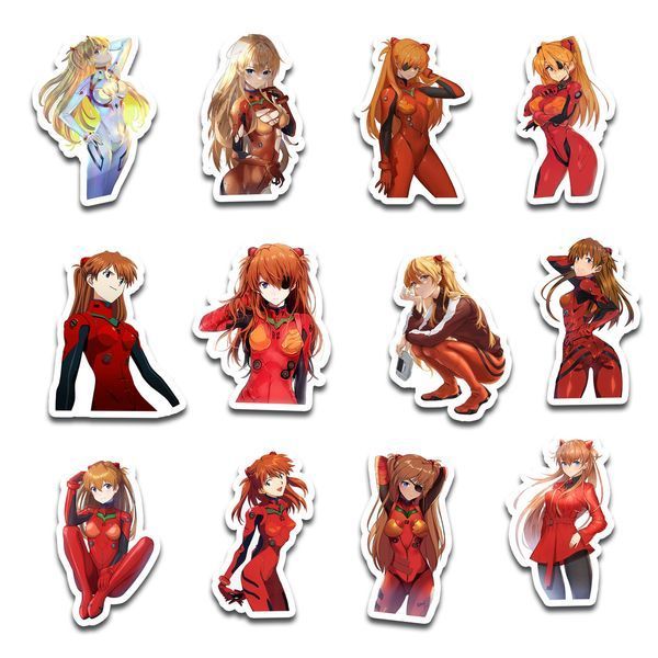 Стикерпак Набор наклеек GeekLand Евангелион Evangelion Аска Лэнгли Asuka Langley 45 штук SP AL 01 SP AL 01 фото