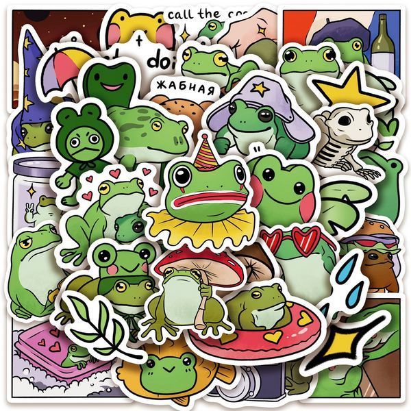 Стикерпак Жабы Набор наклеек GeekLand Frogs 50 штук 2950126291 фото