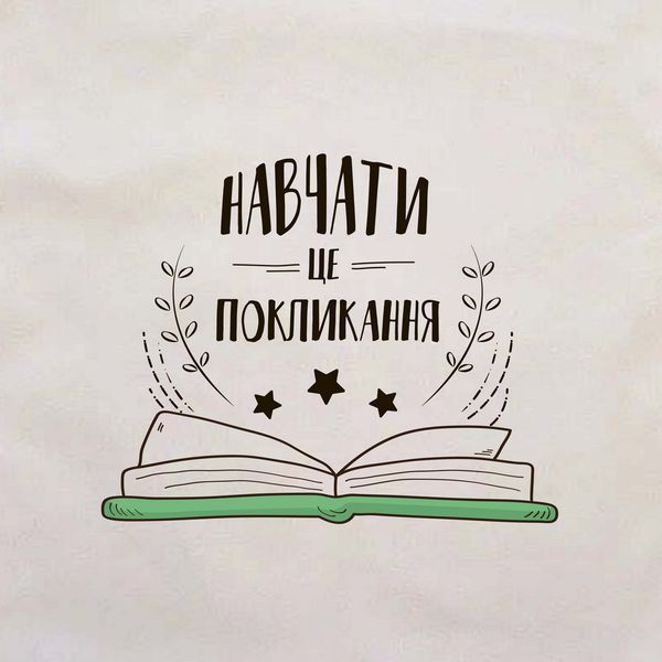 Подушка "Навчати - це покликання" на подарунок вчителю, українська BD-pil-04 фото
