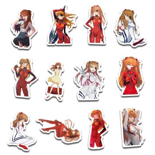 Стикерпак Набор наклеек GeekLand Евангелион Evangelion Аска Лэнгли Asuka Langley 45 штук SP AL 01 SP AL 01 фото