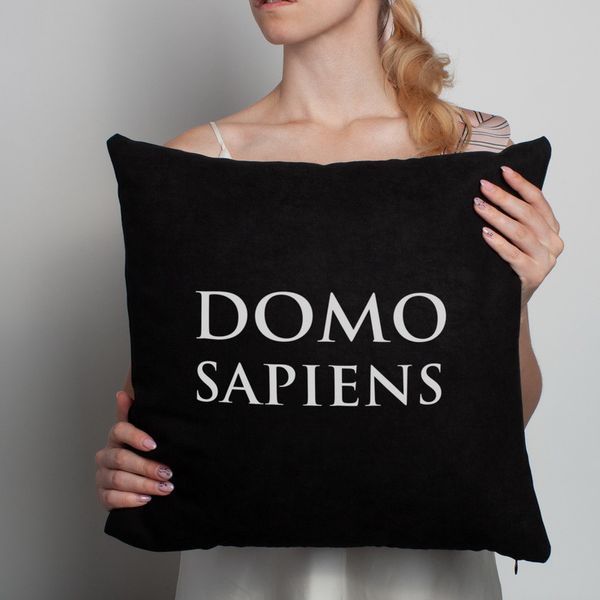 Подушка "Domosapiens", Черный, английский 2603873505 фото