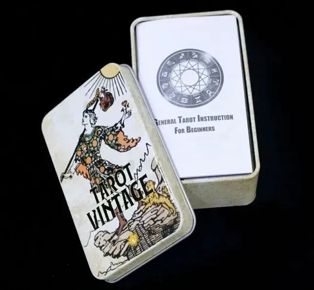 Карти Вінтажне Таро Вейта Tarot Vintage в металевій коробці 2569389283 фото