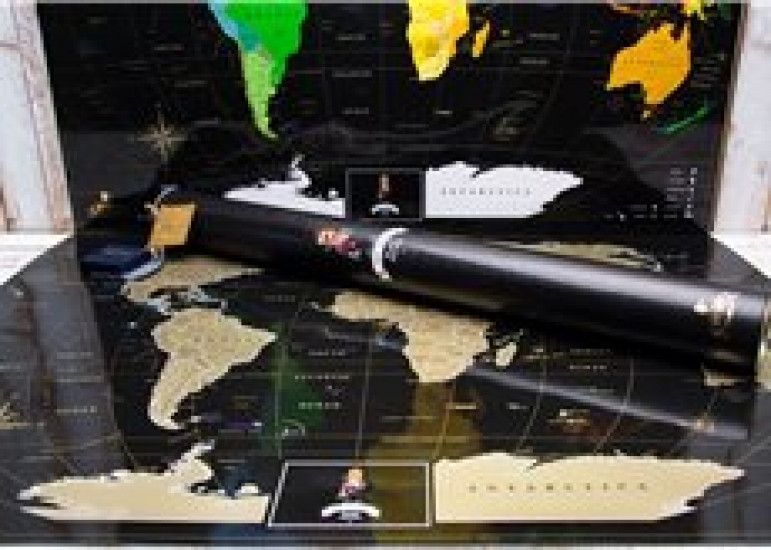 Скретч карта My Maps Black edition на Английском в тубусе 2276649029 фото