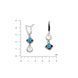 Сережки Ліриди mix Dark Aquamarine 925 70-11104S05-5065s фото 2