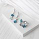 Сережки Ліриди mix Dark Aquamarine 925 70-11104S05-5065s фото 4