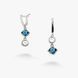 Сережки Ліриди mix Dark Aquamarine 925 70-11104S05-5065s фото 1