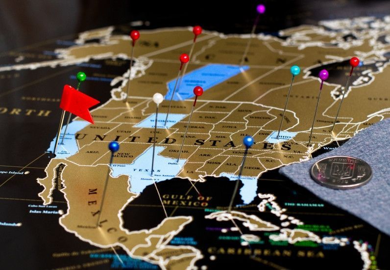 Скретч карта My Maps Black edition на Английском в тубусе 2276649029 фото