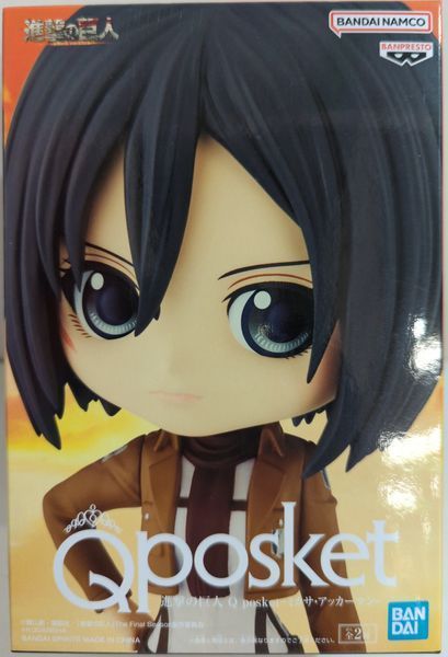 Фигурка Bandai Spirits Q posket Микаса Аккерман Mikasa Ackerman Атака Титанов&nbsp;Attack on titan 14 см BS MA AOT BS MA AOT фото