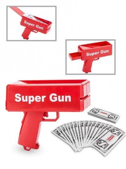 Пістолет, який стріляє грошима Super Money Gun 123473 фото