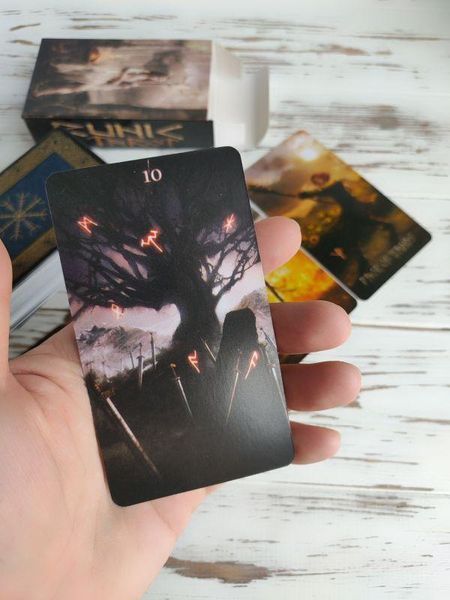 Картки Рунічне таро Runic Tarot зменшена колода 6х10 см 2288824033 фото