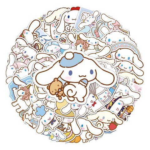 Стикерпак Набір наклейок GeekLand Hello Kitty Cinnamoroll Хелло Кітті Сіноморол 50 штук 2881880144 фото