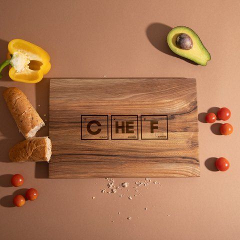 Доска разделочная S "CHEF" из ореха, англійська BD-wd-122 фото