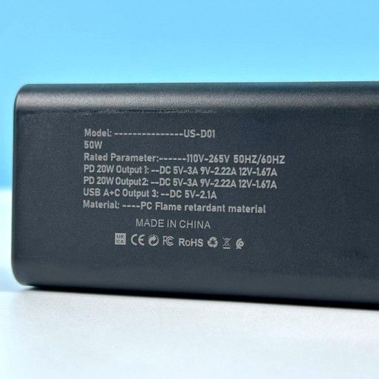 Хаб мережевий подовжувач 6 USB TYPE-C розеток та 3USB 85W Fast Charger 5.6A 2487580437 фото