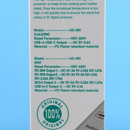 Хаб мережевий подовжувач 6 USB TYPE-C розеток та 3USB 85W Fast Charger 5.6A 2487580437 фото