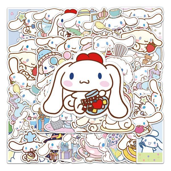 Стикерпак Набір наклейок GeekLand Hello Kitty Cinnamoroll Хелло Кітті Сіноморол 50 штук 2881880144 фото