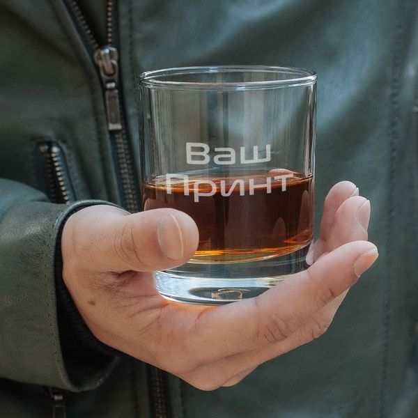 Стакан для віскі круглий "Конструктор" персоналізований, Тубус зі шпону BD-K-10 фото