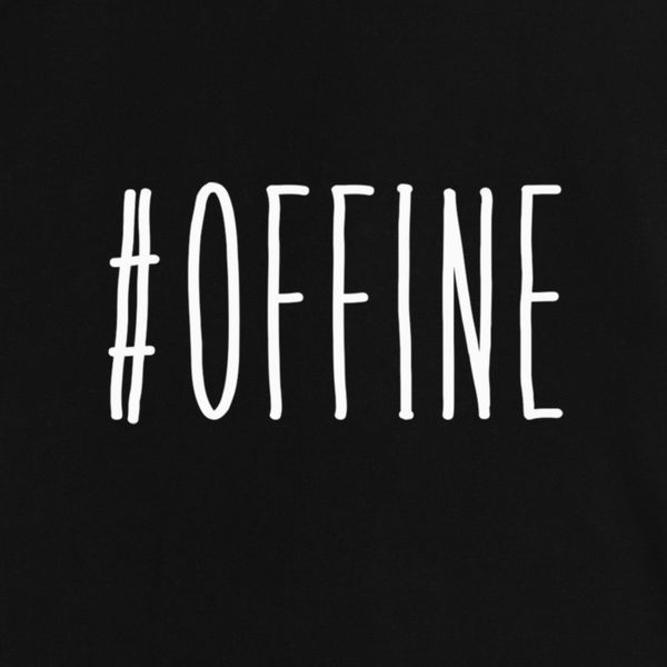 Экосумка "#offine", Черный, английский 2603879801 фото