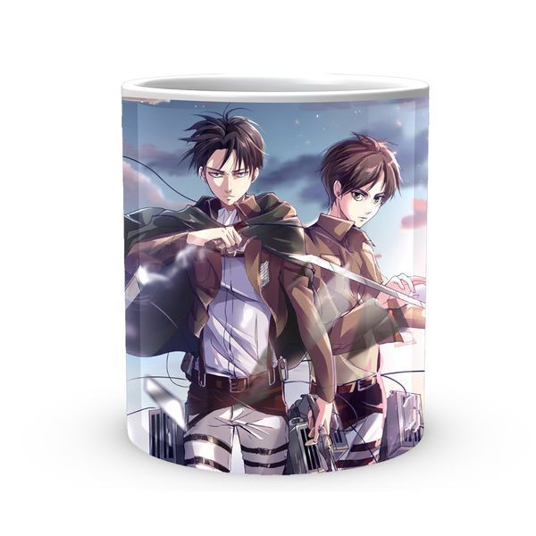 Кружка GeekLand Атака Титанов Attack on Titan Леви Аккерман и Эрен Йегер AT.02.62 AT.02.62 фото