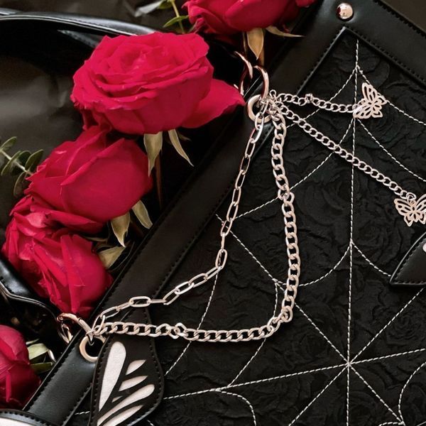 Сумка в стилі Лоліта чорна Lolita&nbsp;Bag Black 35x25x10 см 3046724578 фото