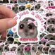 Стікерпак хом'як мем Набір наклейок GeekLand Sad Hamster Meme 50 штук 2881874730 фото 7