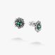 Сережки пусети Соняшник Emerald срібні 925 Zirkon 2508339943 фото 2