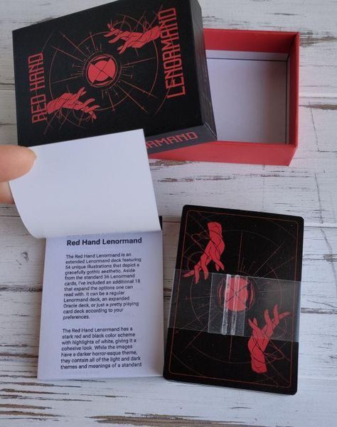 Карти Ленорман Червоної Руки Red Hend Lenormand 2086852628 фото