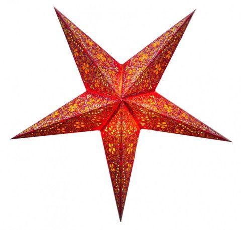 Светильник Звезда картонная 5 лучей RED EMBD. DESIGN 2504018908 фото
