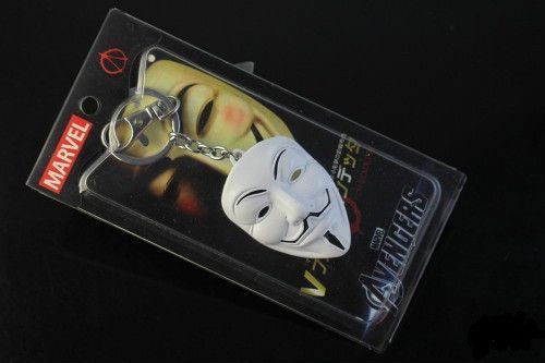 Брелок Маска Гая Фокса Значит Вендетта V for Vendetta.126 Белый 27.45.499 фото