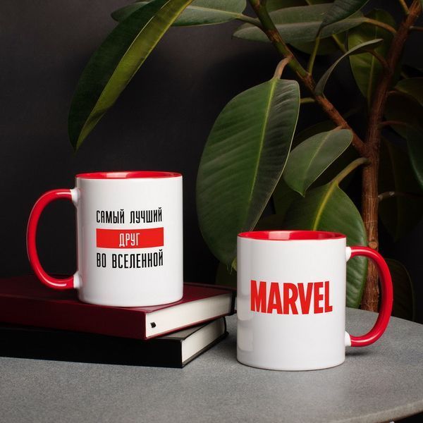 Чашка MARVEL "Лучший во вселенной MARVEL" персоналізована, російська BD-kruzh-35 фото
