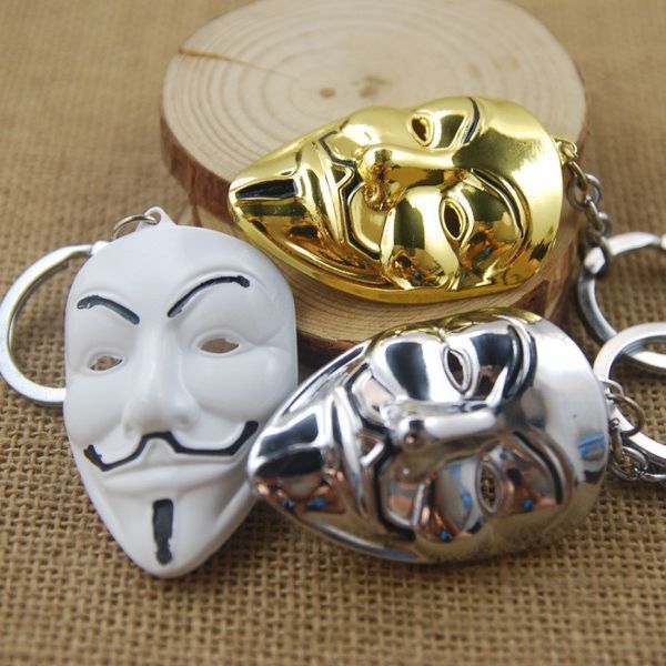 Брелок Маска Гая Фокса Значит Вендетта V for Vendetta.126 Белый 27.45.499 фото
