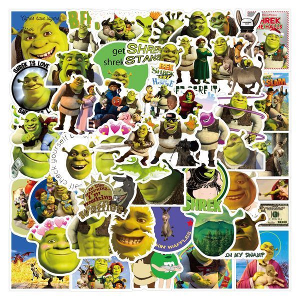 Стикерпак Шрек набор наклеек GeekLand Shrek 100 штук 2881878520 фото
