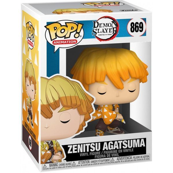 Фигурка Фанко Поп Клинок рассекающий демонов Зеницу Агацума Funko Pop Demon Slayer Zenitsu Agatsuma DS ZA 869 DS ZA 869 фото