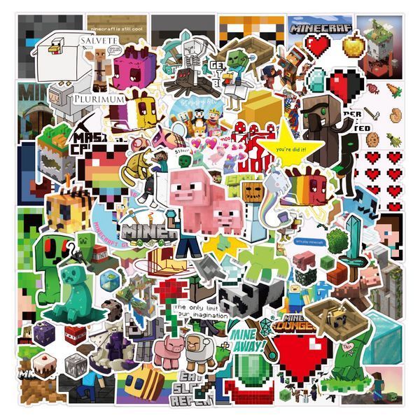 Стикерпак Майнкрафт Набор наклеек GeekLand Minecraft 100 штук 2881874855 фото