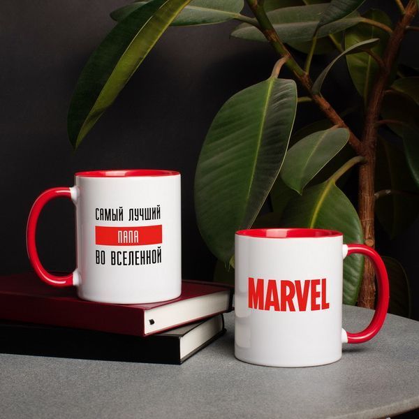 Чашка MARVEL "Лучший во вселенной MARVEL" персоналізована, російська BD-kruzh-35 фото
