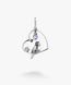 Кулон серебряный с птицей и голубым камнем Соловейко Light Sapphire 925 220-S17-5204p фото 1