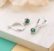 Серьги серебряные с подвесками Цефеида Emerald 925 Zirkon 2749348257 фото 1