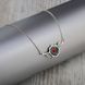 Колье серебряное с цветком Калачики 925 40см+5см 195-S08-5182-1k фото 5