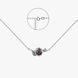 Колье серебряное с цветком Калачики 925 40см+5см 195-S08-5182-1k фото 4