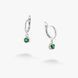 Серьги серебряные с подвесками Цефеида Emerald 925 Zirkon 2749348257 фото 2