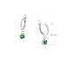 Серьги серебряные с подвесками Цефеида Emerald 925 Zirkon 2749348257 фото 6