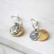 Серьги серебряные с монетами Афина gold 925 28-12404SG-5064s фото 5