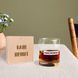 Стакан с пулей "Я військовий мені можна" в деревянной подарочной коробке с гравировкой 2603895630 фото 1
