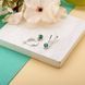 Серьги серебряные с подвесками Цефеида Emerald 925 Zirkon 2749348257 фото 3