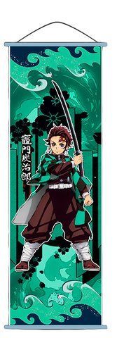Гобелен Клинок рассекающий демонов Танджиро Камадо Demon Slayer Tanjiro 70x25 см 2887494987 фото