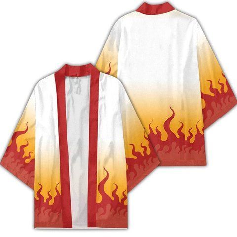 Плащ Хаори Ренгоку Кёджуро Клинок рассекающий демонов Rengoku Kyojuro Demon Slayer H KR DS M 2341037205 фото